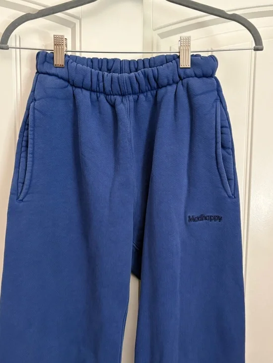 MadHappy Blue Cotton sweatsuit lounge set 100% cotton size XS - Picture 7 of 9